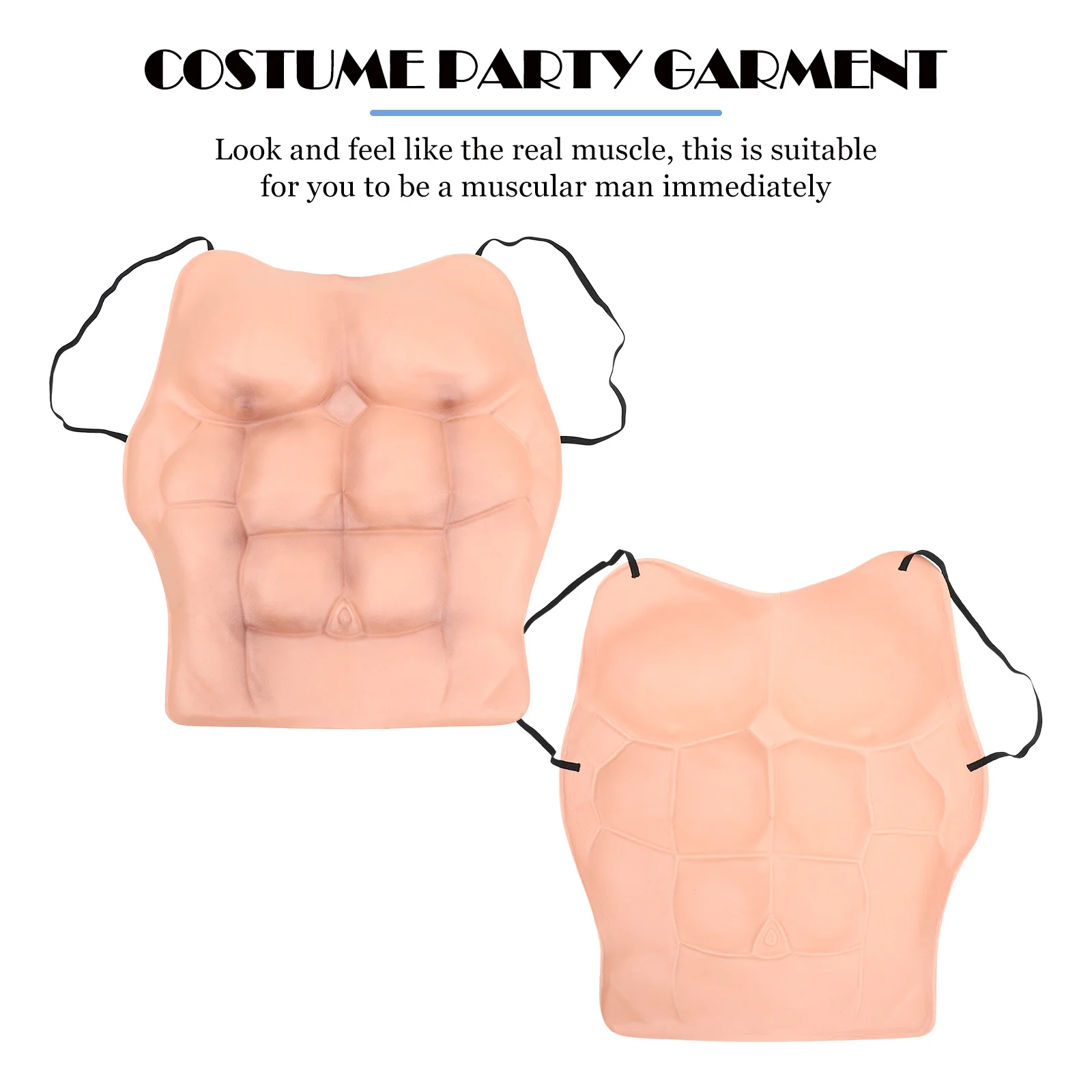 Silicone Muscle Fake Muscles Props Man Party Simulation Garment Abdominal Cosplay Costume Silicone Skin Muscle Lines Prop