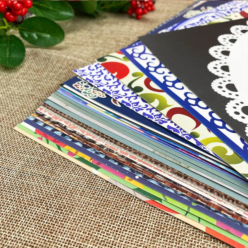 10pcs 33cm Color Cardboard Square Chinese Style Thick Cardboard Creative Graffiti Inner Round Hard Cardboard Drawing Paper