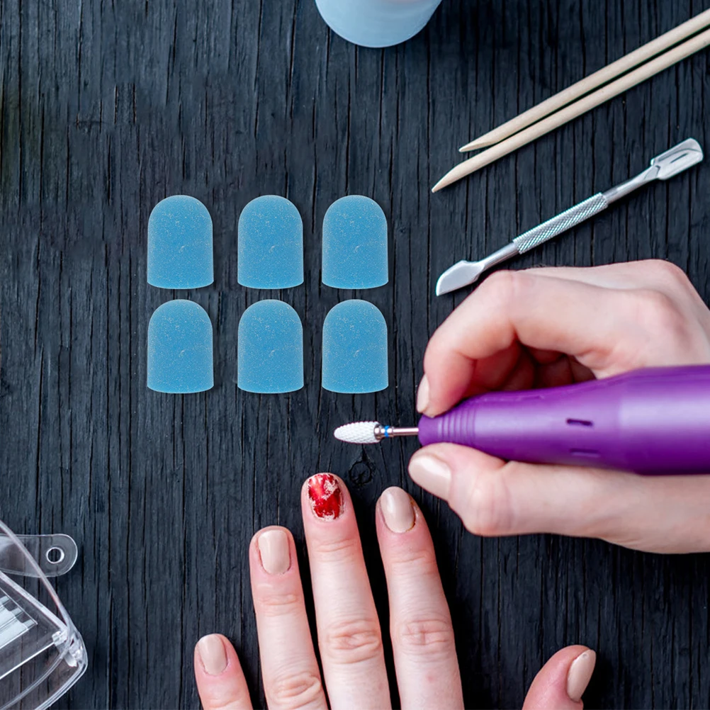 

Art Polishing Caps Drill Bits Replacement Manicure S Caps Electric Grinder Tools Lightweight Portable Cap