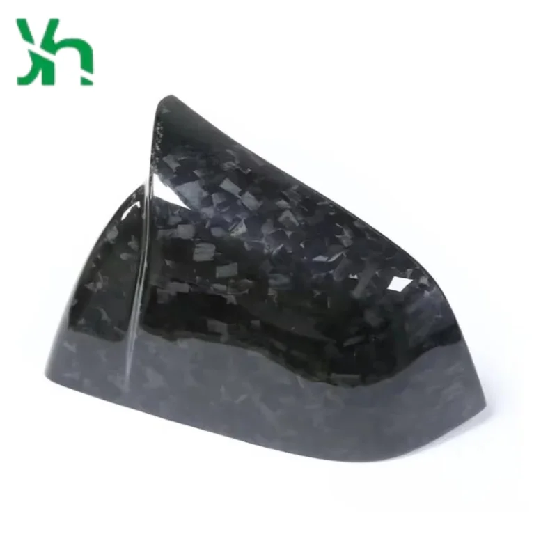 غطاء مرآة من ألياف الكربون على الطراز المزورة لطراز تسلا 3 2016-2022 مرآة الرؤية الخلفية قذيفة الباب مرآة الرؤية الخلفية قذيفة لامعة