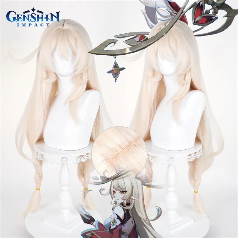

Игра Genshin Impact Alice, парик для косплея, прямые длинные розовые светлые волосы, термостойкие синтетические парики, реквизит для Хэллоуина, карнавала