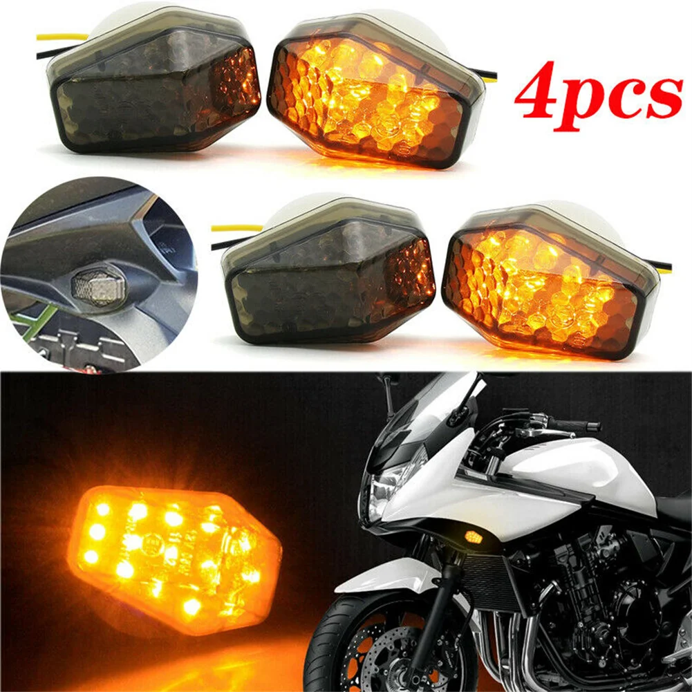 Bright Amber LED Flush Mount Turn Signal for Suzuki Bandit 600S 0007 1200S 0005 1250S 0608 Perfect Fit for Fairing Holes