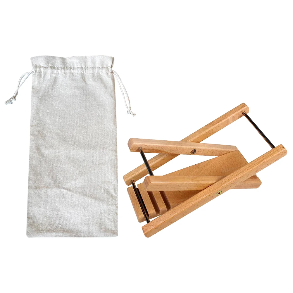 

Adjustable Foldable Wooden Stool Durable Light Weight Portable with Storage Bag Comfortable Seating for Home Office for Adults