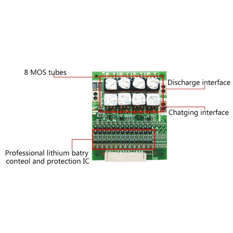 13S 48V 60A Battery for PROTECTION Board Li-ion Cell Battery BMS PCB Equalizer B Drop Shipping