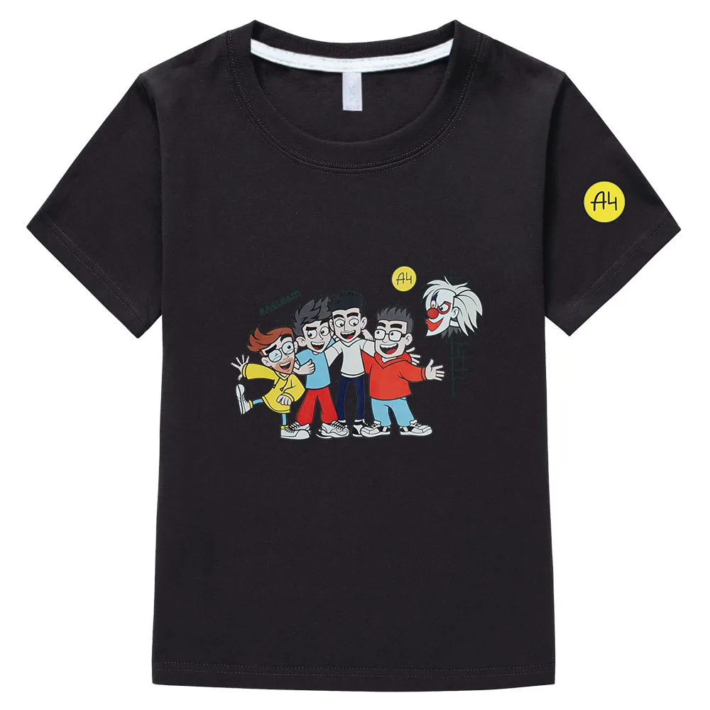 Kinder мерч а4 T-Shirt 100% Cotoon Merch A4 Kinder Kleidung Sommer jungen Mädchen Tops Baby Kleidung а4 мерч для детей Kurzarm