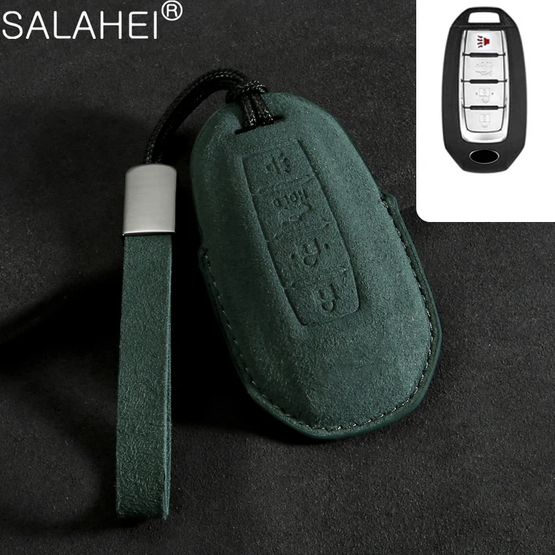 

3 4 Buttons Car Smart Key Cover Holder for Infiniti QX50 New QX60 QX80 2020 2022 2023 Keyless Entry Remote Case Bag Accessories