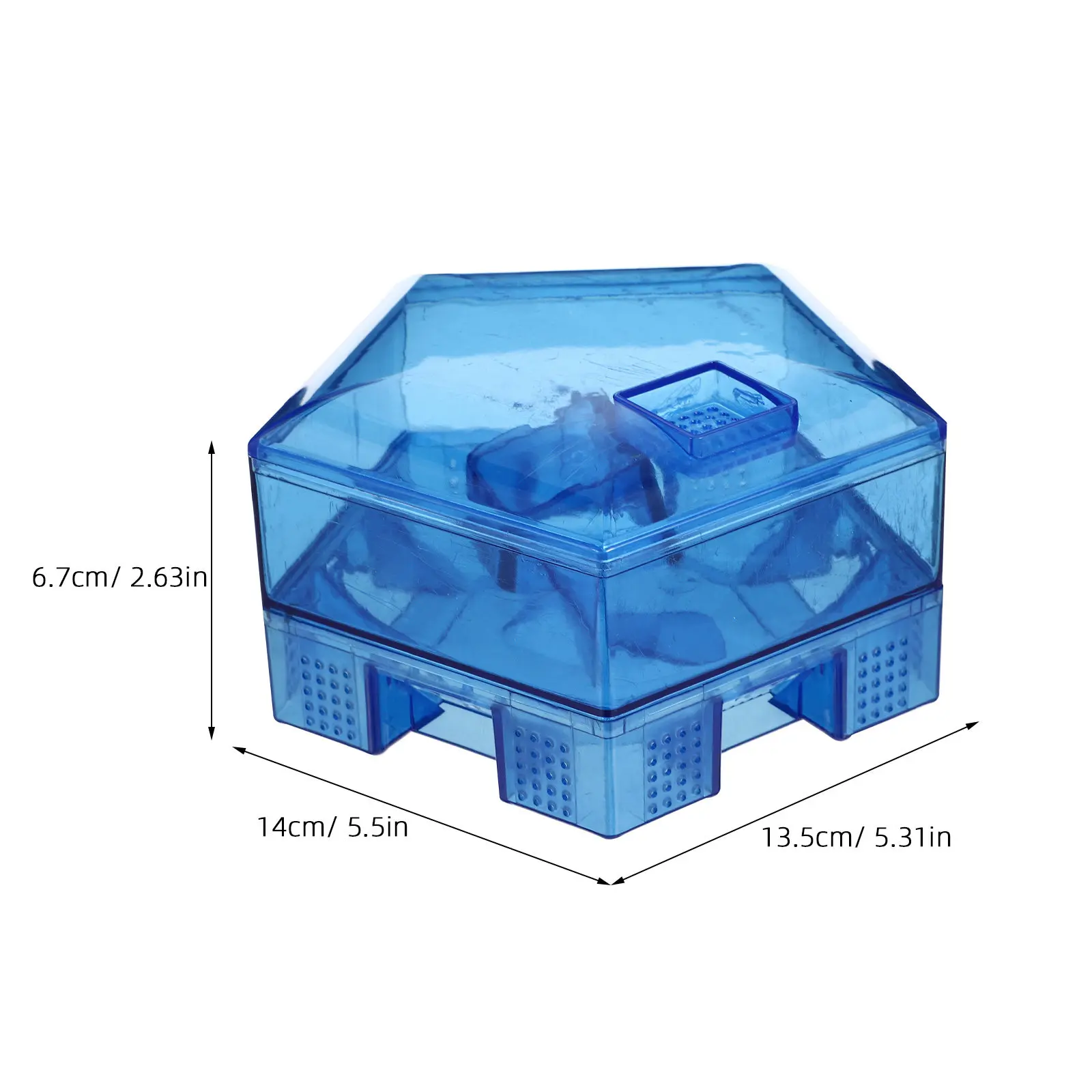 Reusable Cockroach Traps Busters Box Catcher Blue for Kitchen Bathroom Toilet Easy Non-Toxic Control Traps Catcher