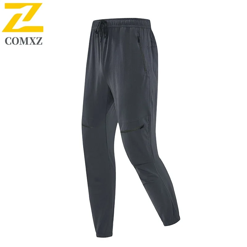 سراويل تبريد رجالية من الحرير الجليدي سريعة الجفاف وقابلة للتنفس للركض في صالة الألعاب الرياضية في الهواء الطلق مع حزام خصر مطاطي للرياضات الخارجية