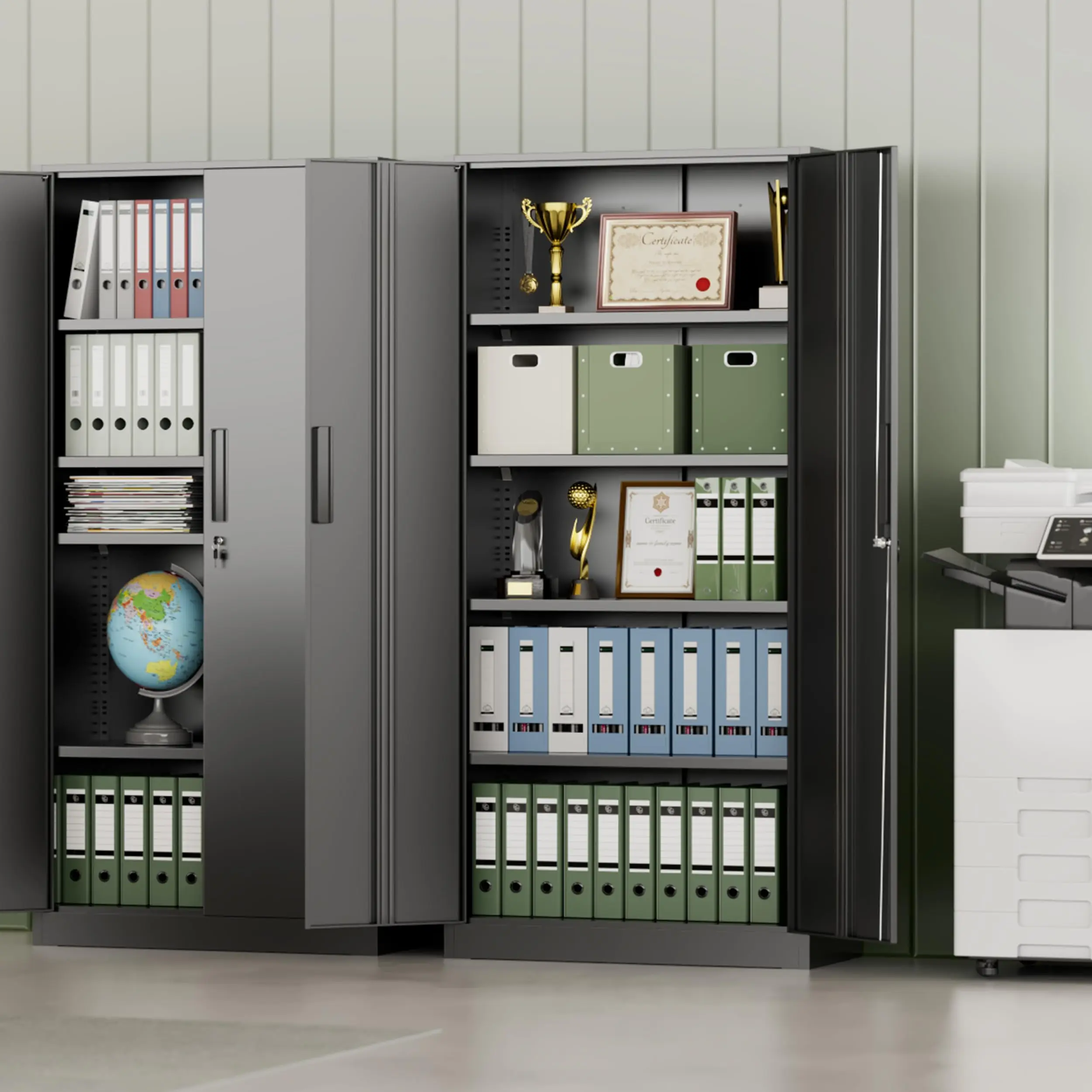 Metal Storage Cabinet with Lock, 72