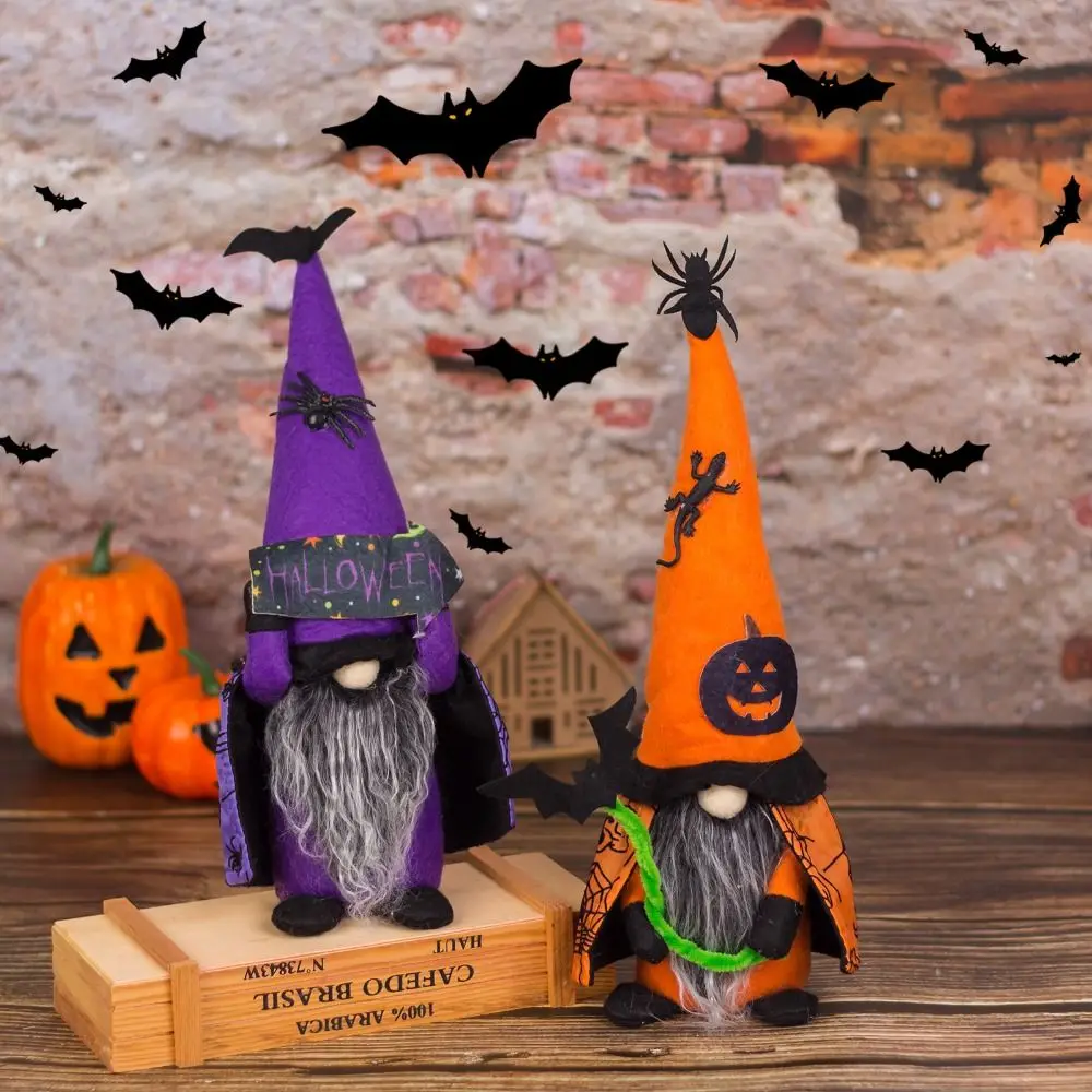 

Crafts Cute Halloween Gnomes Doll Portable Handmade Faceless Doll Cartoon Exquisite Dwarf Plush Doll Festival