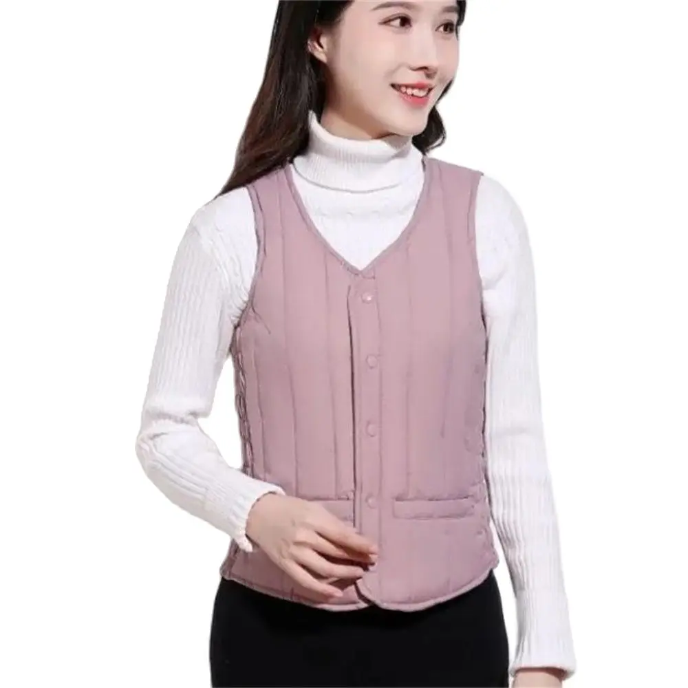 White Duck Down Vests for Women Warm Waistcoat Female Vest Spring Autumn Winter 100%