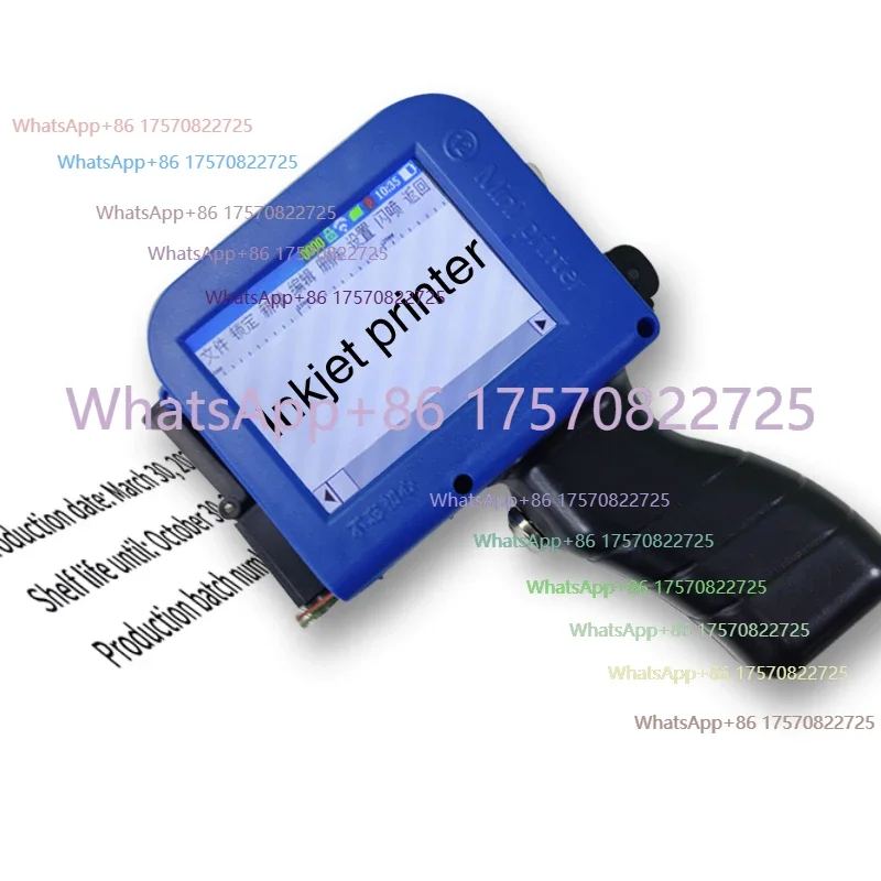 12.7mm Mini EXP Date Numbers Words Logo Handheld Inkjet Printer  Printing Machines