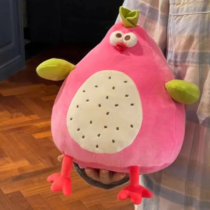 Dundun Chicken Series Doll Dragon Fruit  Plush Pillow Desktop Ornaments Cute Peripheral Children's Toys Birthday Gifts