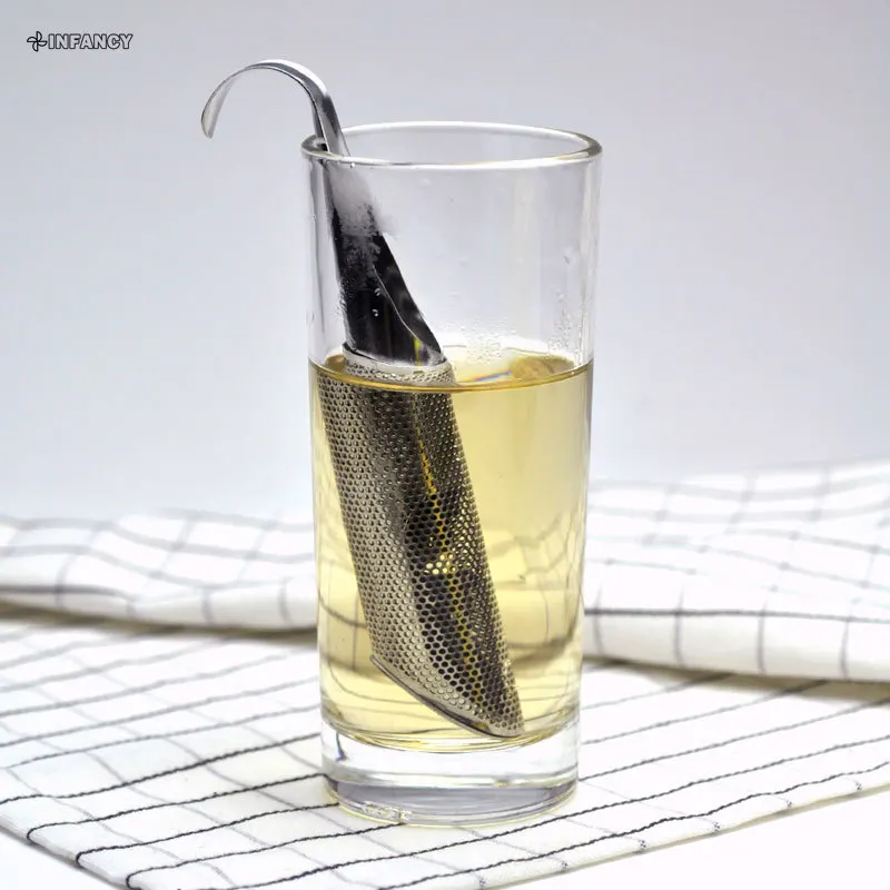 Tea Strainer Amazing Stainless Steel Tea Infuser Pipe Design Touch Feel Good Holder Tool Tea Spoon Infuser Filter