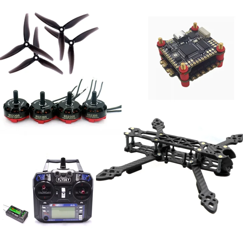 Mark4 Mark 4 5inch 225mm 2204 2300KV Motor Cyclone 20A BLHeli_S ESC W/ LED F4 V3S Flight Control FPV Freestyle Frame Combo Set