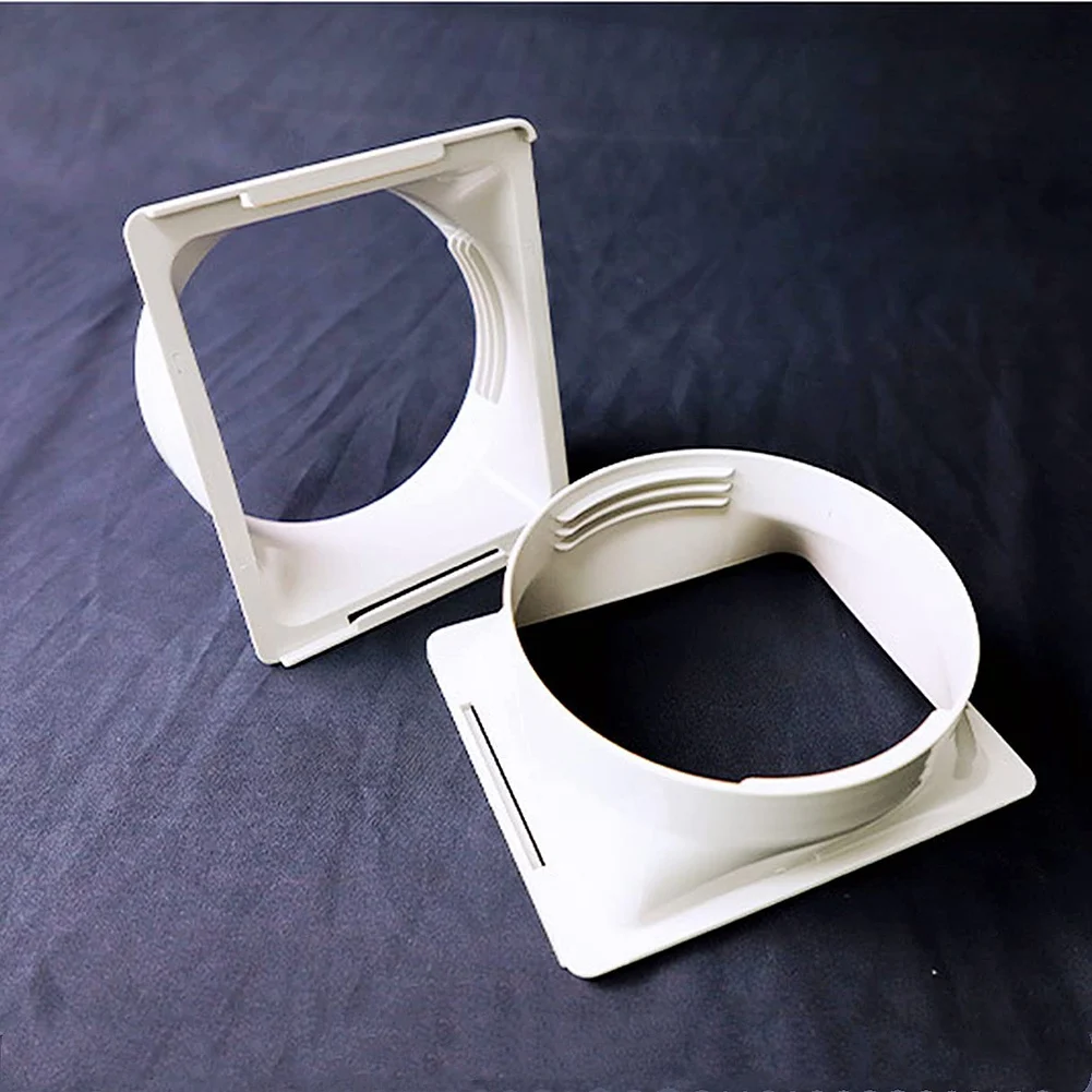 Acoplador de manguera de escape de aire acondicionado portátil, adaptador de ventana, unidad A/C, piezas y accesorios de conector de tubo, cuadrado a redondo