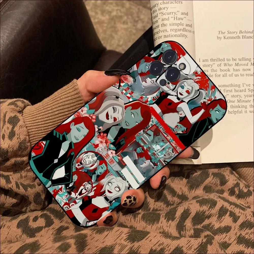 H-Harley Q-Quinn Joker Phone Case For iPhone 15 14 11 12 13 Mini Pro XS Max Cover 6 7 8 Plus X XR SE 2020 Funda Shell