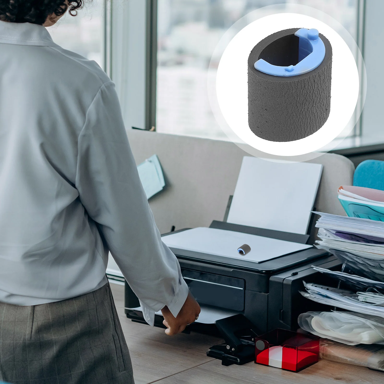 ピックアップローラー プラスチックプリンター交換部品 紙ピックアップローラー アップグレード ジャム問題の修正 ページャープリンター ページャーアクセサリー