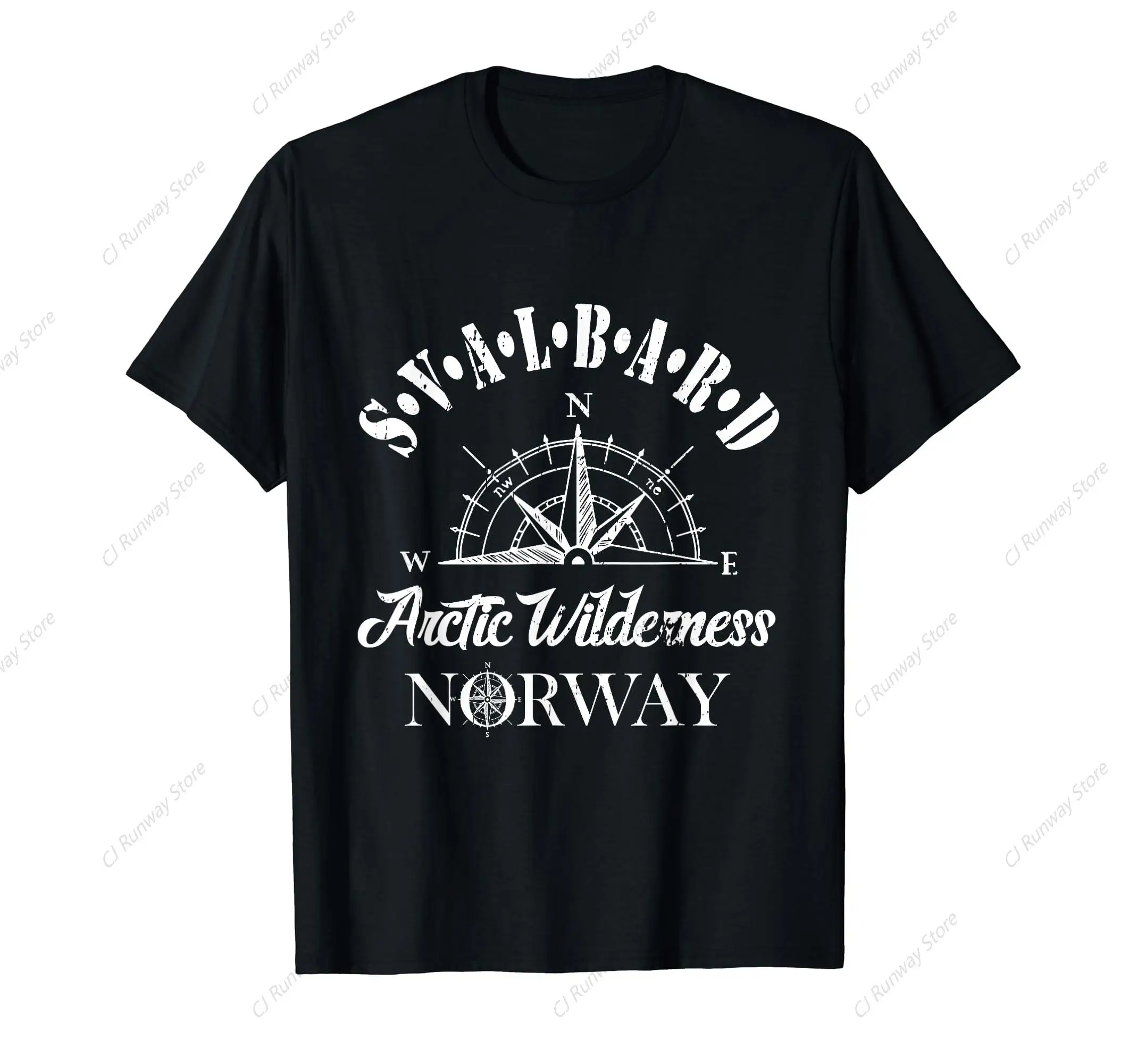 Svalbard Arctic Wilderness Norway Adventure Compass T-Shirt