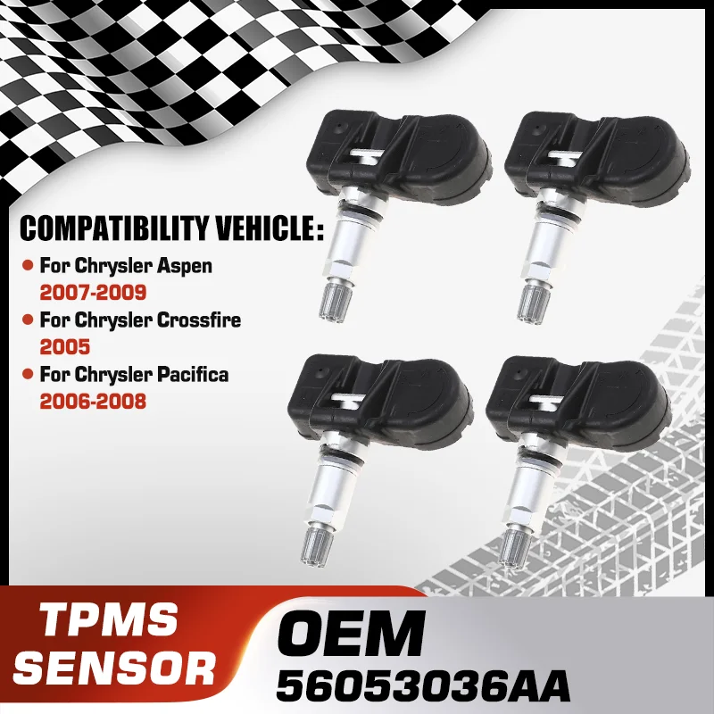 

Car TPMS Tire Pressure Monitor Sensor System For Chrysler Aspen 2007-2009 Chrysler Crossfire 2005 Chrysler Pacifica 2006-2008