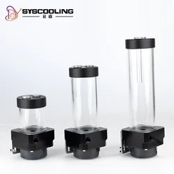 Syscooling-P90D Água Resfriamento Bomba Reservatório, Reservatório de Água, Combo Fluxo, 1300L/H, DC 12V, Suporte PWM, Metal Case, grande poder