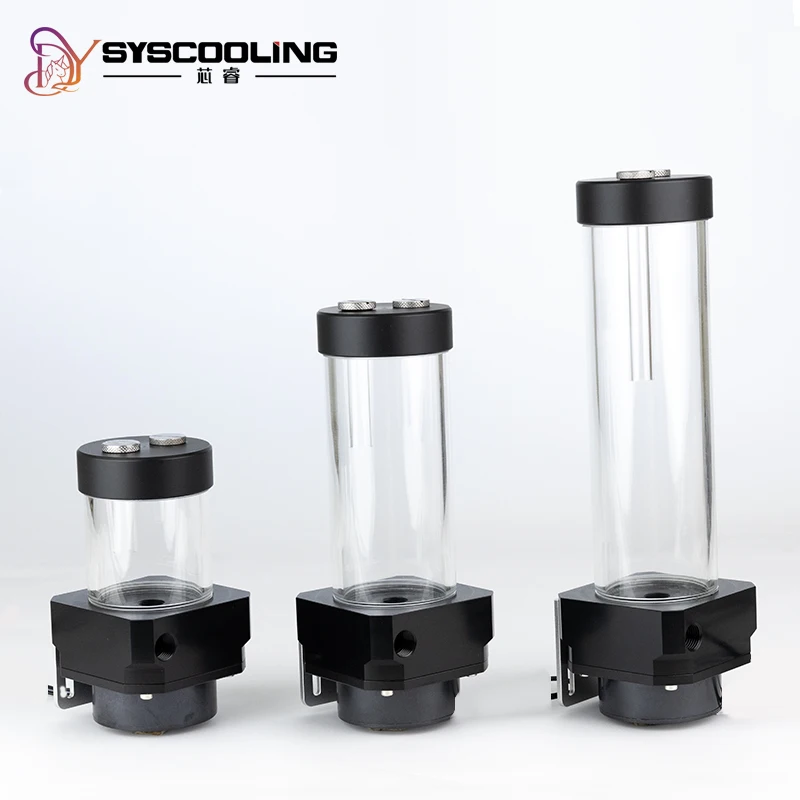 Syscooling P90D pompa zbiornik combo przepływ 1300L/H DC12V PC pompa chłodząca wodę PWM wsparcie metalowa obudowa duża pompa mocy