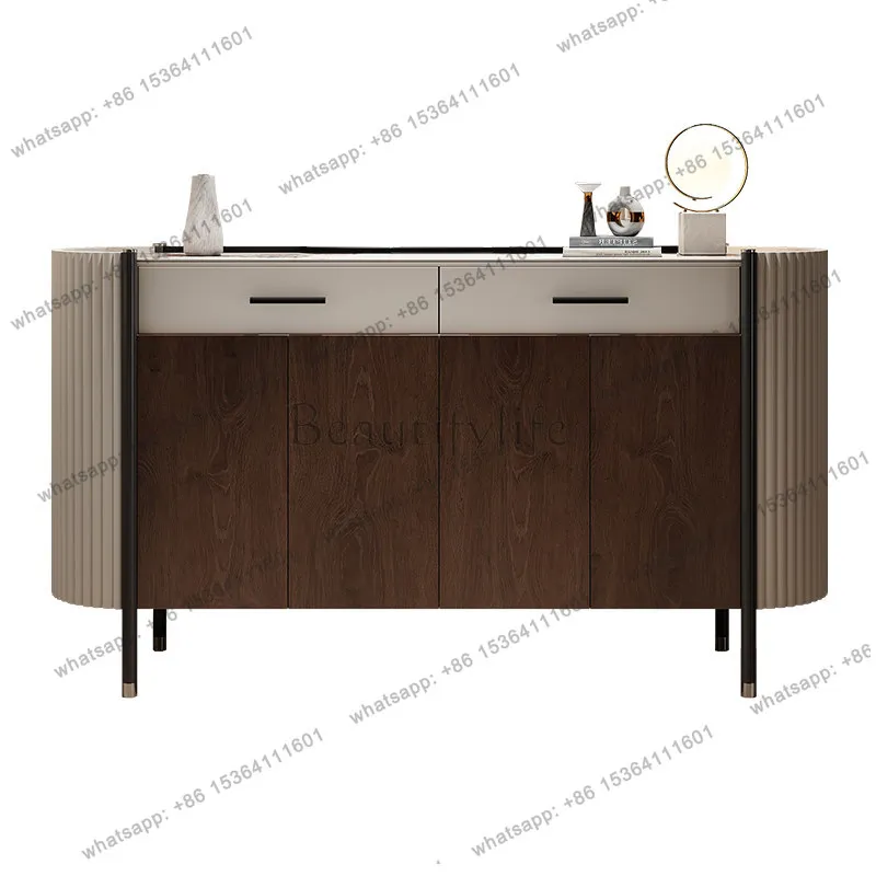 

Italian light luxury door entrance cabinet modern simple wind partition decorative cabinet
