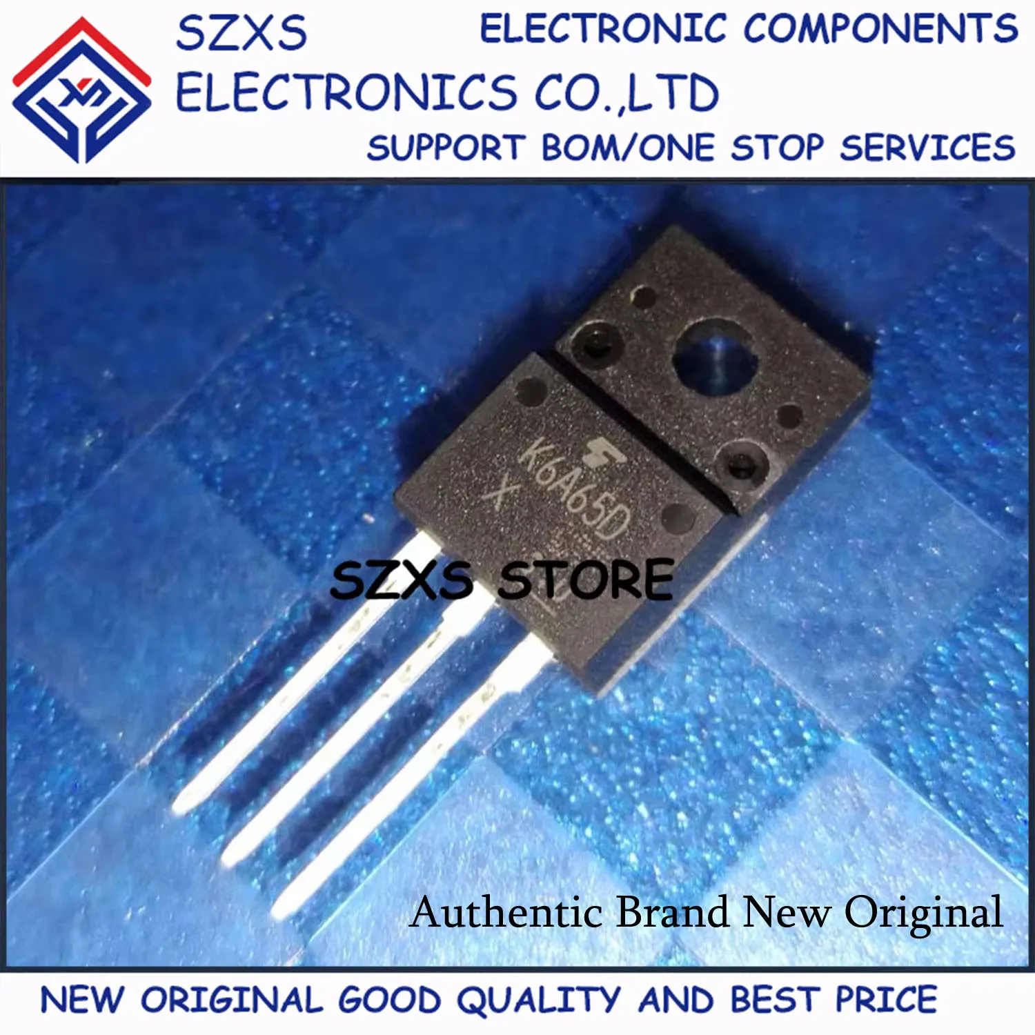 New Original 10Pcs K6A65D TK6A65D TO-220F 650V 6A MOSFET Field Effect Transistor In Stock Electronic Components Good Quality