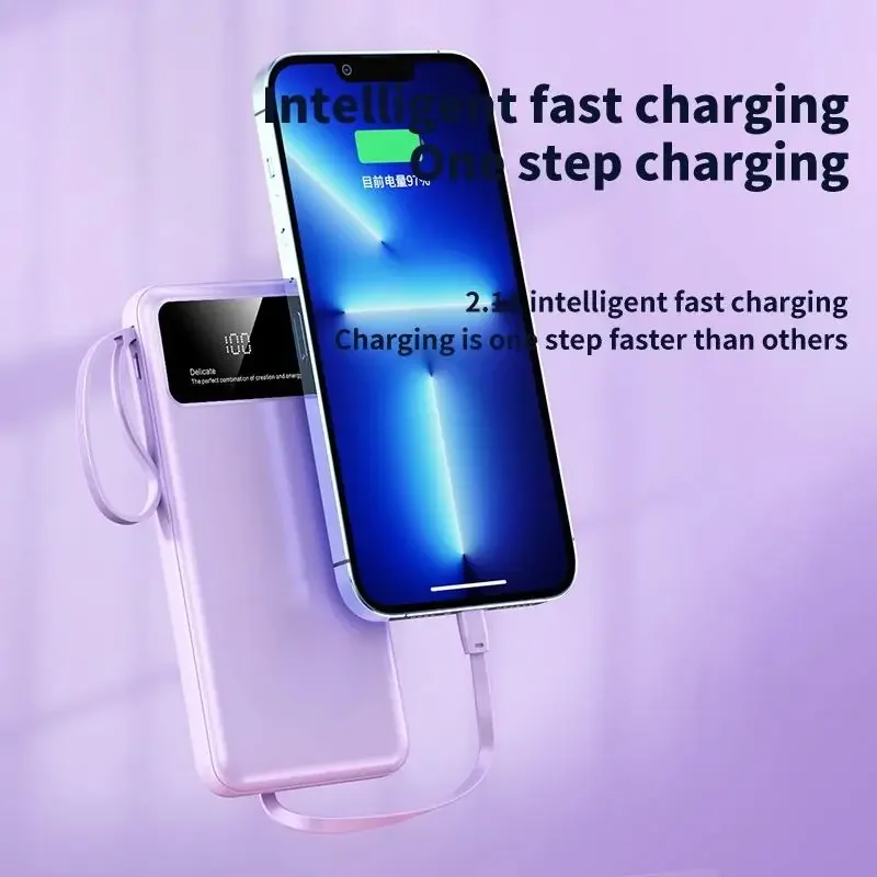 2025 New 30000mAh Power Bank Portable External Battery  Fast Charging Portable Charger for IPhone Samsung Pixel Poco Powerbank