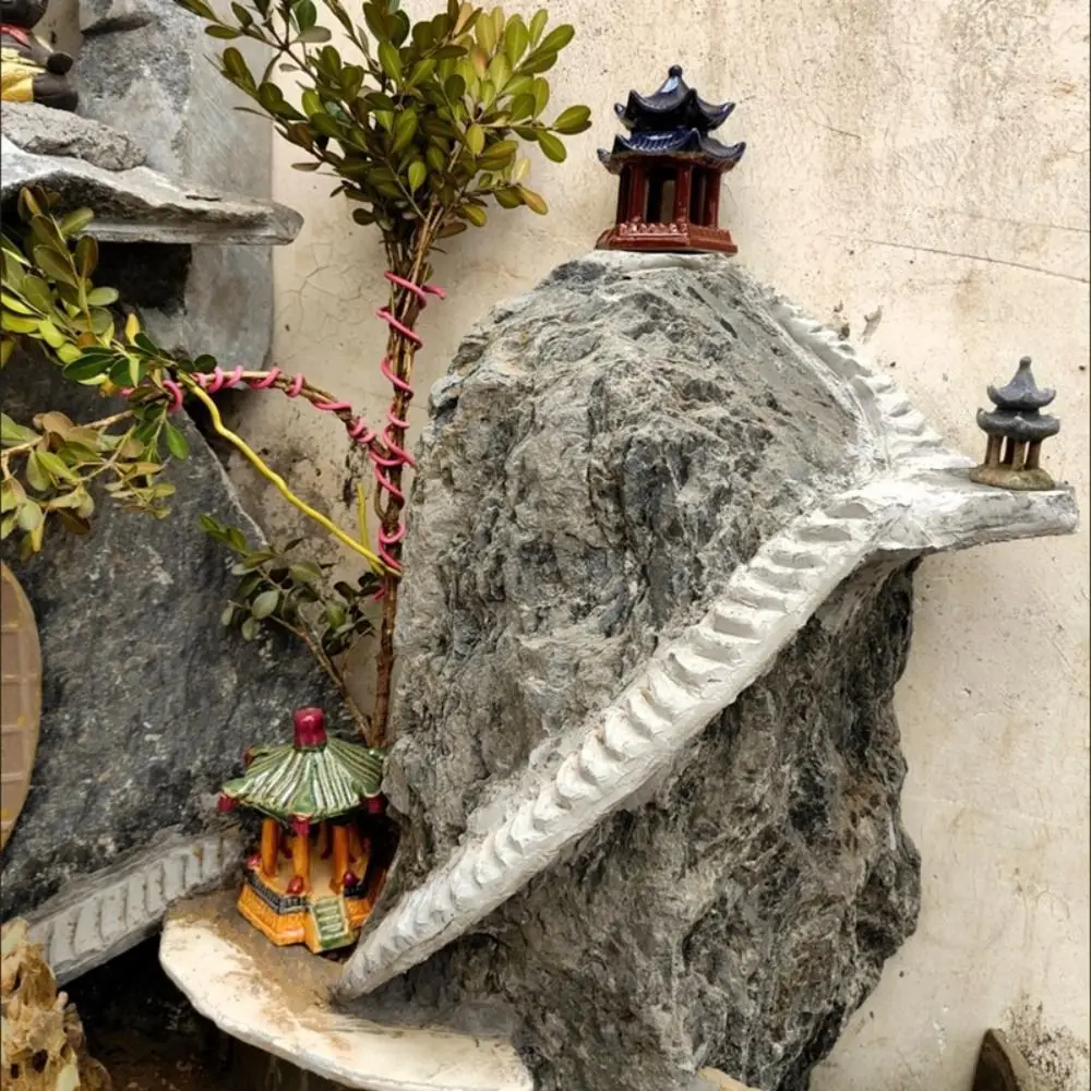 Water-absorbing Stones Easy Use Natural Miniatures Figurines Rockery Bonsai Model Ceramic Craft Gazebo Small Ornament