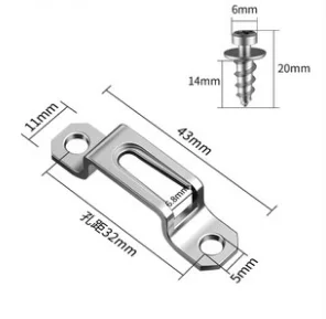 100pcs Invisible two-in-one connector screw fasteners hidden laminate cabinet wardrobe assembly furniture hidden screw fasteners