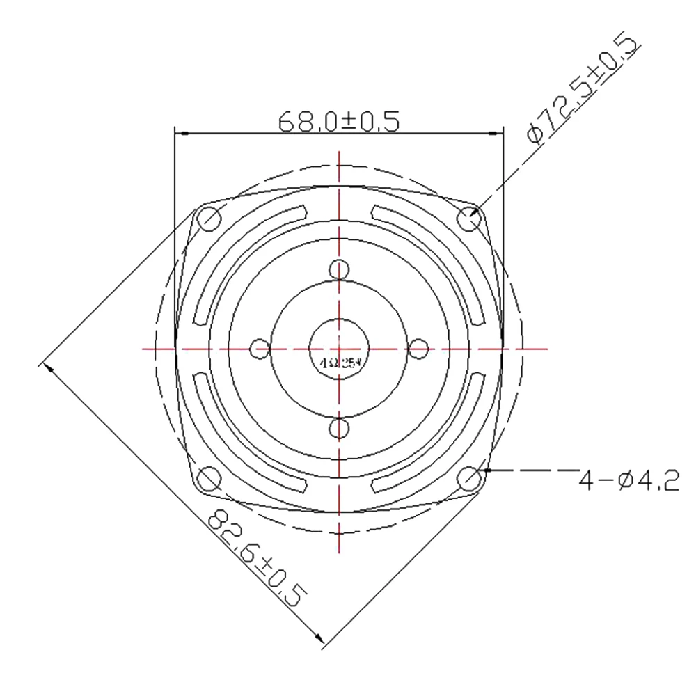 4 Ohm Portable Audio Speaker 36mm/52mm 3W 5W 15W 25W Full Range Sound Speaker Multimedia Loudspeaker diy electronic