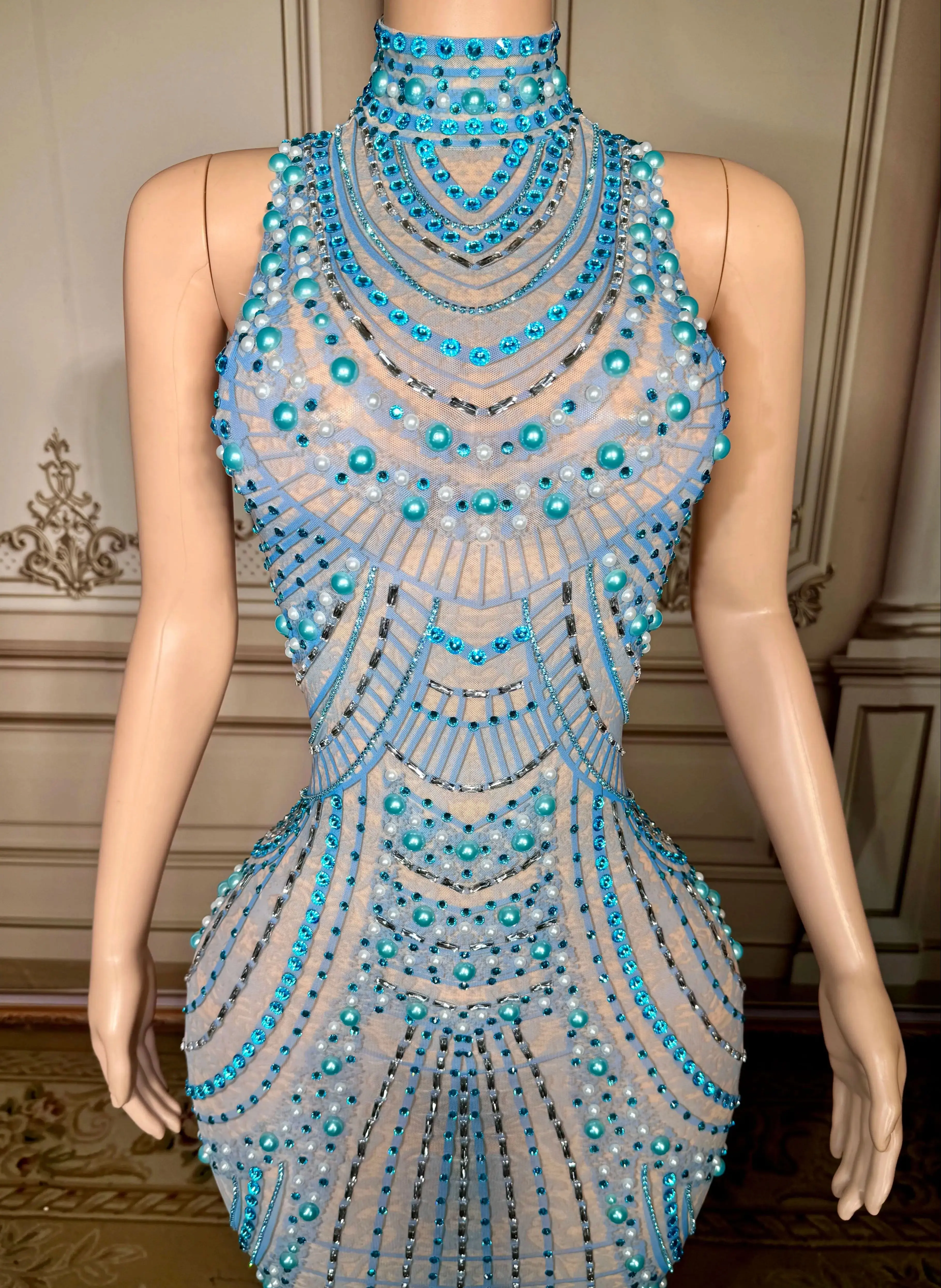 

Elegant Sleeveless Sequined Evening Gown for Women Glittering Long Dress Special Occasions Fashionable Adult Size 2025