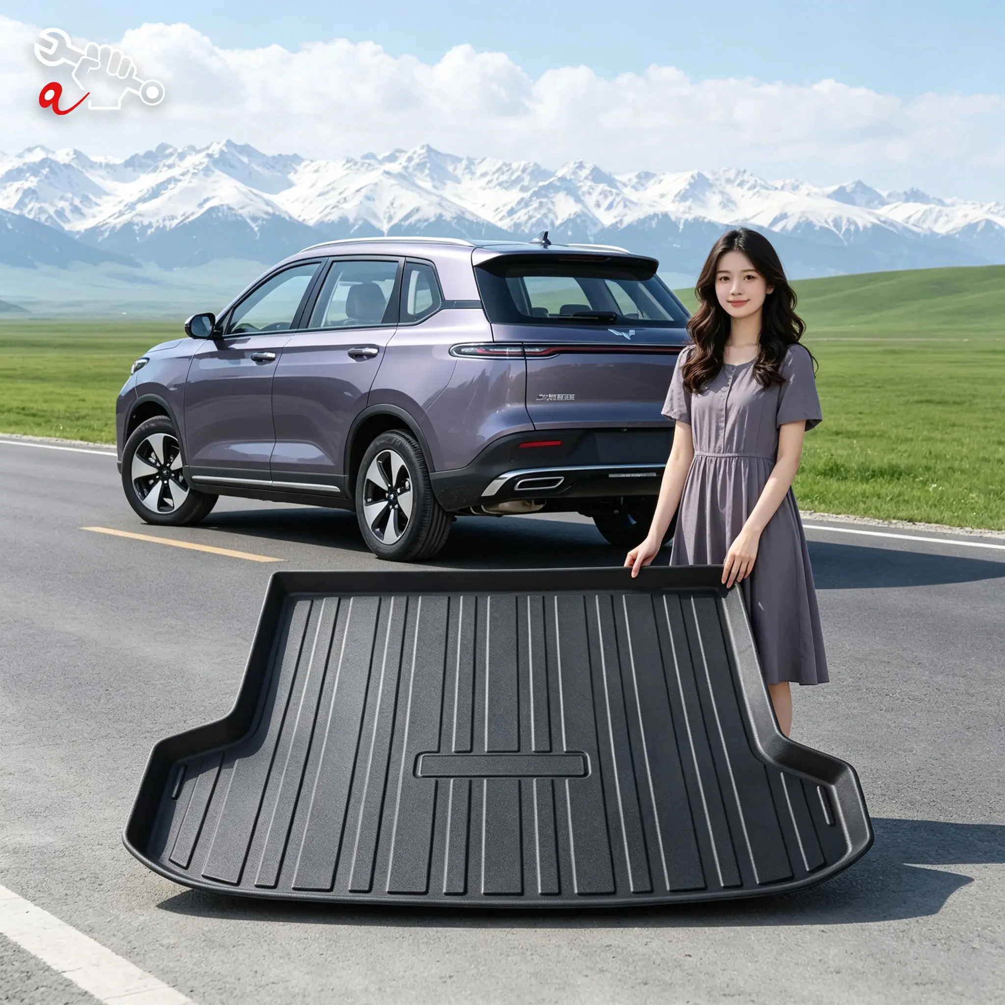Custom Fit TPE Trunk Mat For Wuling Nebula 2023-2026 Rear Cargo Liner Durable Anti-Dirty Cargo Boot Liner Trunk Protection Pad