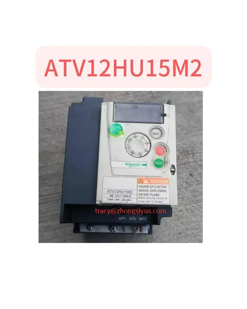 

Used inverter 1.5kw single phase input ATV12HU15M2 test function normal