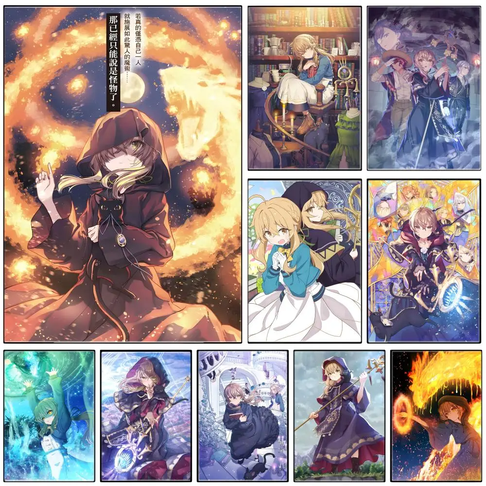 Medieval Anime S-Secrets of the Silent Witch Poster Self-adhesive Art Waterproof Paper Sticker Coffee House Bar Room Wall Decor