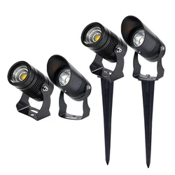 3W 5W 10W COB Outdoot IP65 wodoodporna lampa ogrodowa led AC85-265V DC12V oświetlenie zewnętrzne oświetlenie ogrodowe krajobraz reflektor LED