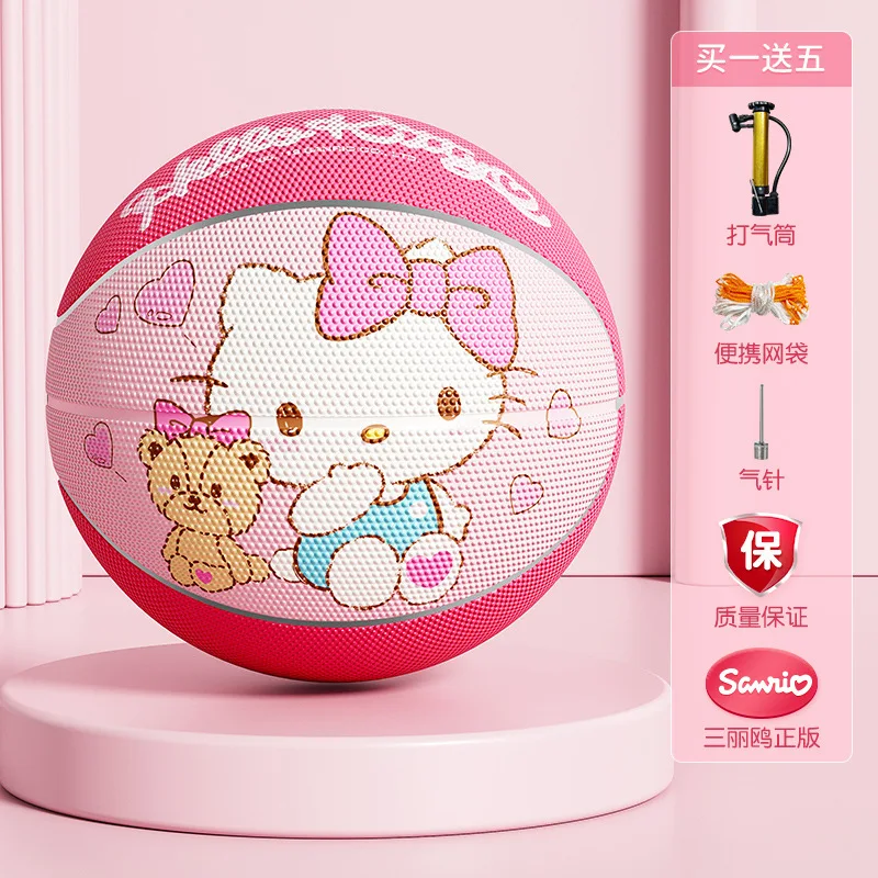 Hot Sanrio Kawaii bambino numero 3 numero 5 basket Hello Kitty Cartoon Ball Kuromi Cartoon Student Major Train New Style Kit