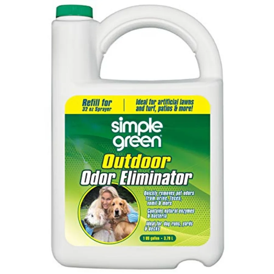 

Simple Green Outdoor Odor Eliminator for Pets, Dogs, gallon Refill - Ideal for Artificial Lawns and Patio, Milky White