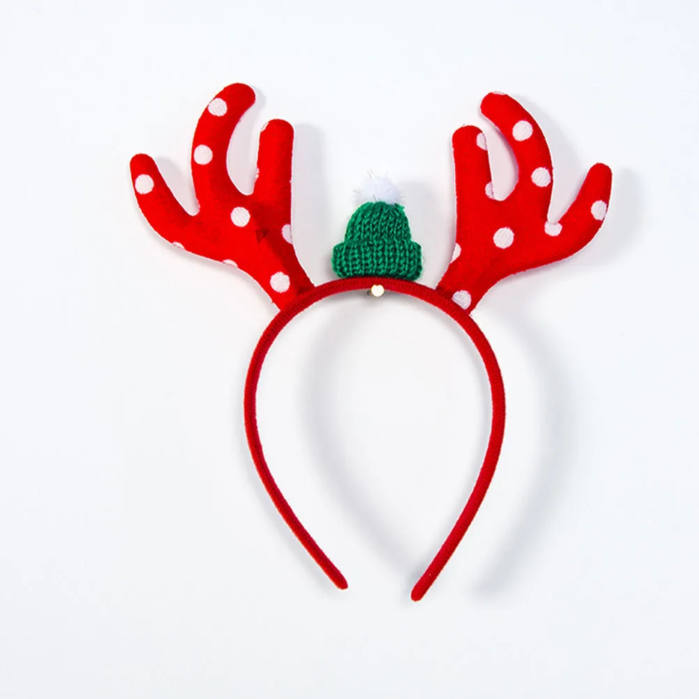 

5pcs Christmas Antler Headband Xmas Hair Decors Kids Decorations Lightweight Portable Cloth Accessories Lovely Headbands Stage
