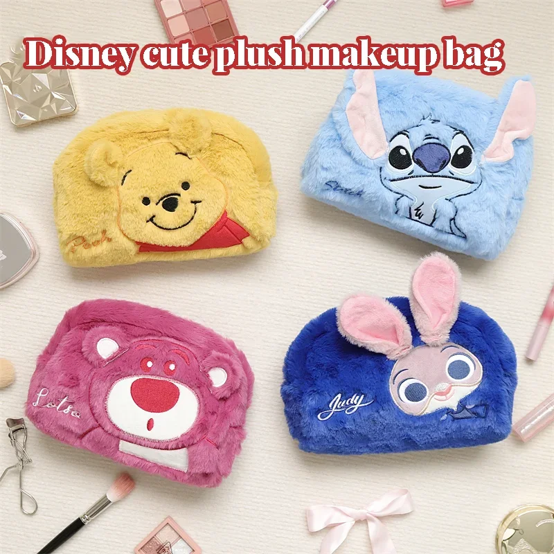 

Genuine original authentic Mickey mouse plush creative multi-function ladies storage bag cosmetic bag