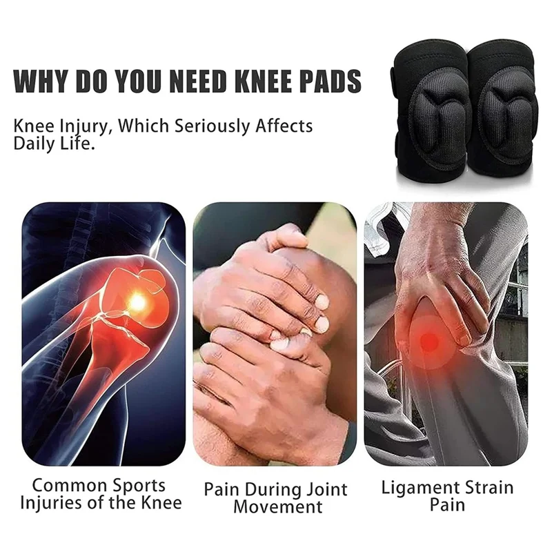 وسادة ركبة للرجال من RR-Women مناسبة للعمل المنزلي، وسادات ركبة للرجال من القماش المرن العالي تحمي الركبة #2