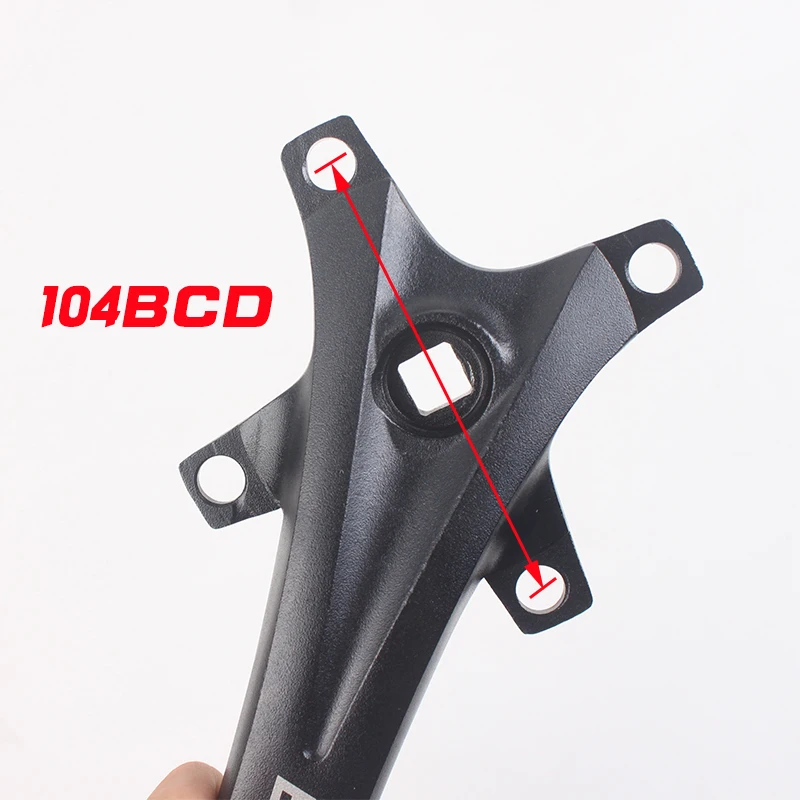 BUCKLOS Chainwheel Bike Part mountain bike Aluminum Alloy 170mm bike Crank 104BCD bicycle crank