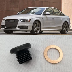 1X Engine Oil Sump Drain Plug Screw Bolt Washer For Audi A4 A5 For Porsche Cayenne For Seat Exeo Ibiza For Vw Amarok Polo Passat