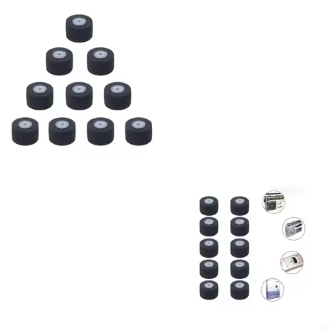 10pcs Belt Pulley Rubber Pressure Recorder Cassette Deck Pinch Roller Tape Stereo Player Pulley Wheel 10mm