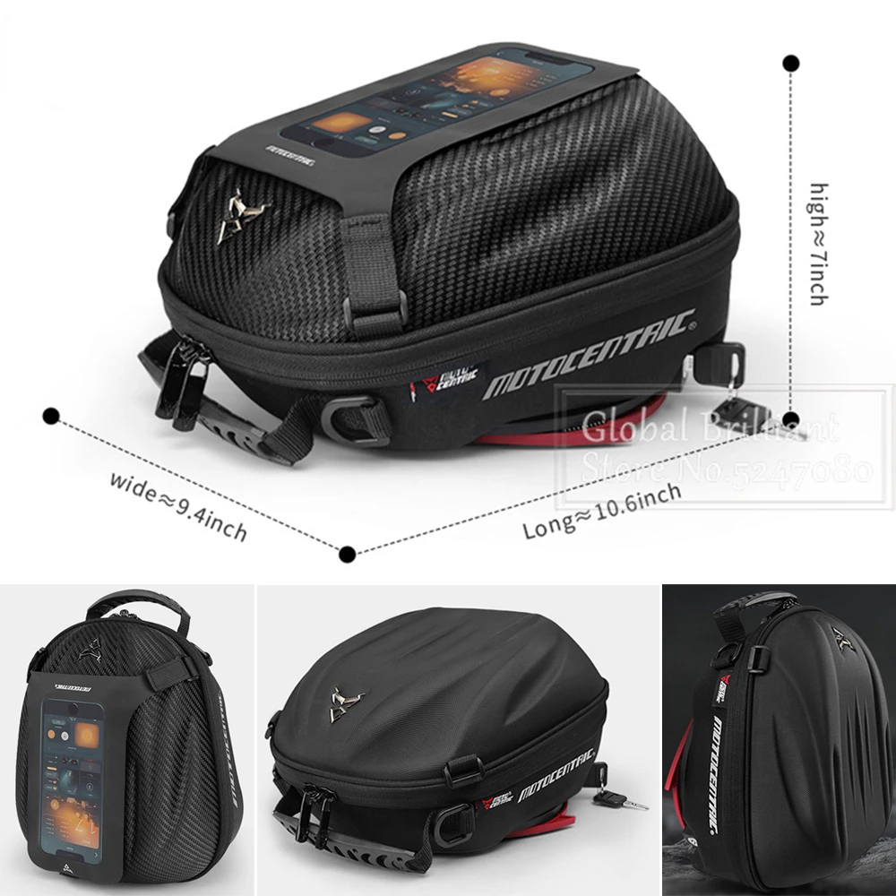 

Newest Quick Removal Motocross Fuel Tank Bag Waterproof Anti-theft Motorcycle Tank Bag Navigation Touch Screen GPS Shoulder Bag