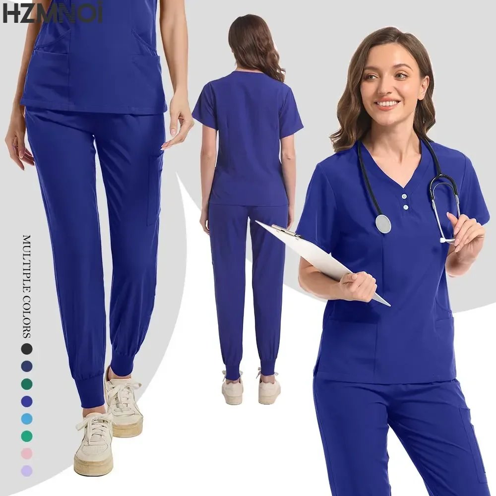 Surgical Uniforms Scrubs Sets Medical Nurse Uniforms for Women Full Surgical Uniform Man Beauty Salon Workwear Clinical Scrubs