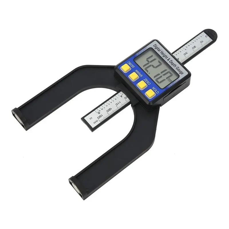 ABKY-Woodworking Ruler Electronic Digital Depth Gauge Height Measurement Tool 0-80Mm Digital Display Measuring Device