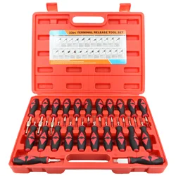 Heavy 23Pcs Car Terminal Removal Repair Tools Electrical Wiring Crimp Connector Pin Extractor Kit Keys Automotive Plug Pullers