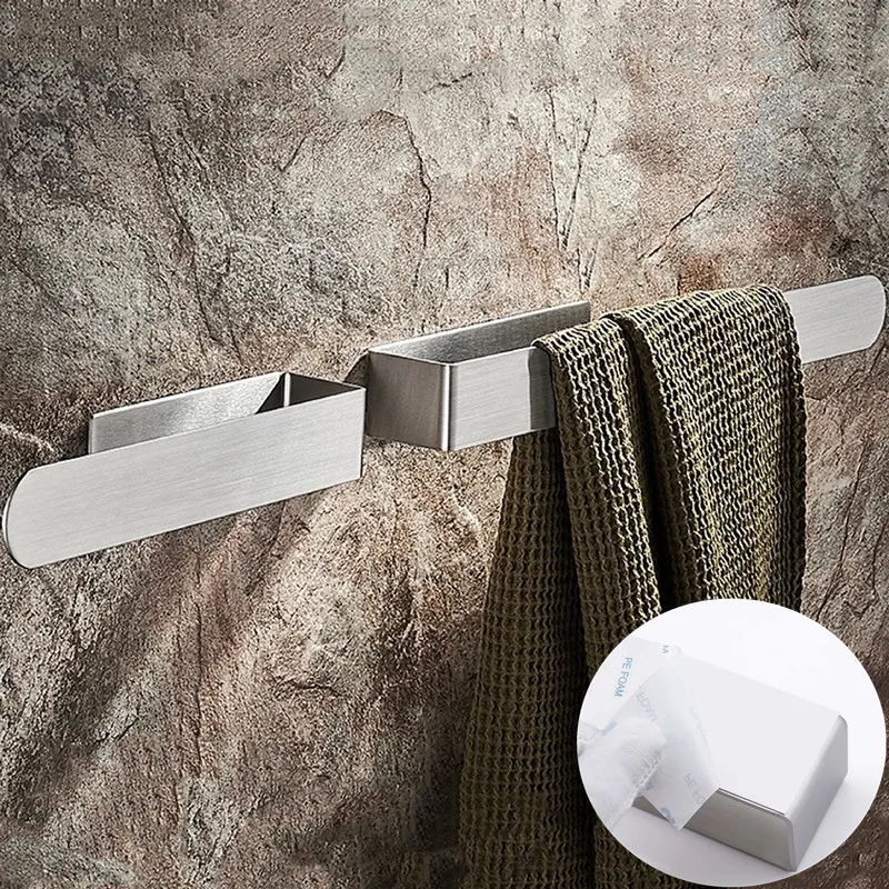 

No Drilling Toilet Paper Holder SUS304 Stainless Steel Self Adhesive Wall Mount Tissue Towel Roll Dispenser for Bathroom Kitchen